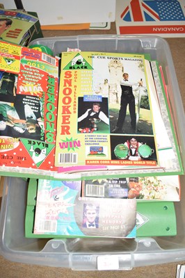 Lot 324 - Large box containing albums of Pot Black...
