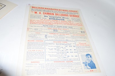 Lot 330 - Vintage advertising poster marked W A Camkin...