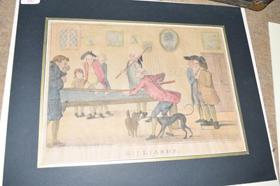 Lot 337 - After Henry Bunbury, two coloured caricatures,...