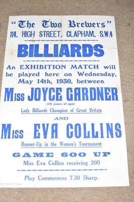 Lot 352 - Advertising poster - The Two Brewers, 114 High...