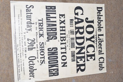 Lot 355 - Advertising poster - Delabole Liberal Club,...