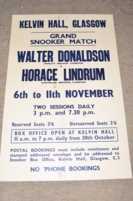 Lot 360 - Advertising poster - Kelvin Hall, Glasgow,...