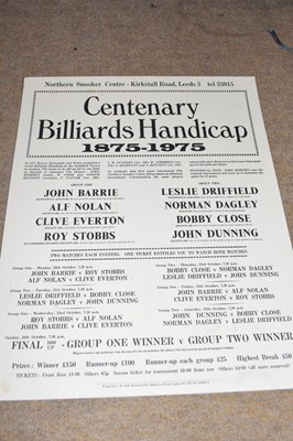 Lot 361 - Advertising board - Northern Snooker Centre,...
