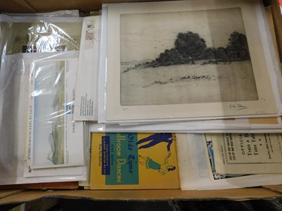 Lot 513 - Box ephemera