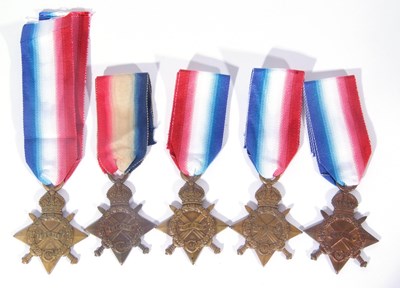 Lot 146 - Quantity of 4 1914-15 stars - 17120 PTE GF...