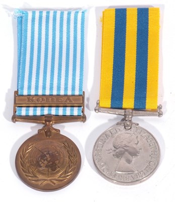 Lot 40 - Queen ERII and UN Korean war pair to...