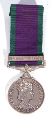 Lot 12 - Queen ERII GSM with Northern Ireland clasp to...