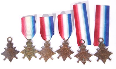 Lot 151 - Quantity of 6 1914-15 stars: to 14740 PTE D...