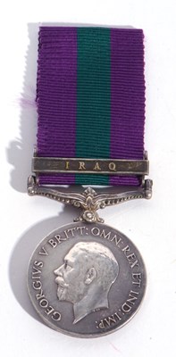 Lot 14 - George V GSM with Iraq clasp to 532674 PTE J...