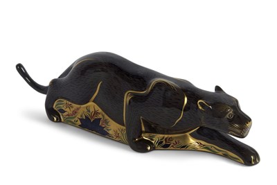 Lot 54 - Royal Crown Derby Black Panther