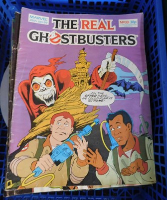 Lot 80 - Two small crates: MARVEL COMICS comprising THE...