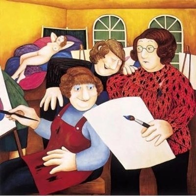 Lot 3 - Beryl Cook (British, 1926-2008), 'The Art...
