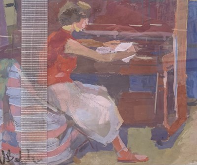 Lot 28 - James Belcher (late 19th century) a study of a...