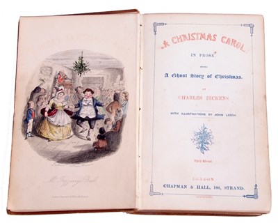 Lot 168 - CHARLES DICKENS: A CHRISTMAS CAROL, ill John...