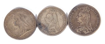 Lot 504 - Queen Victoria Crowns 1889,1898 LXll plus,1889...