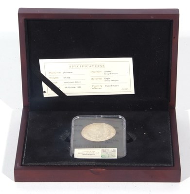 Lot 514 - USA 1921 Morgan dollar Philadelphia coin port...
