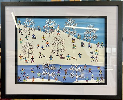 Lot 151 - Gordon Barker (British, Contemporary), 'Snow...