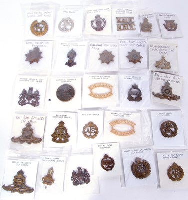 Lot 313 - Bag containing a good quantity of cap badges