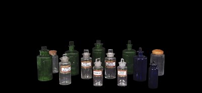 Lot 47 - Quantity of clear glass and coloured glass...
