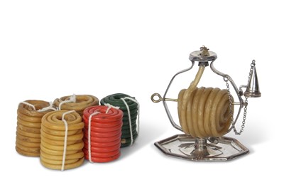 Lot 85 - Rare Victorian wax jack together with five wax...