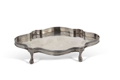 Lot 267 - Early George III provincial teapot stand of...