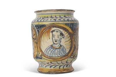 Lot 103 - Italian Maiolica jar probably Scilian...
