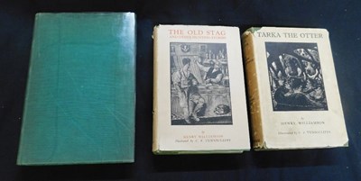 Lot 231 - HENRY WILLIAMSON: 3 titles: TARKA THE OTTER,...
