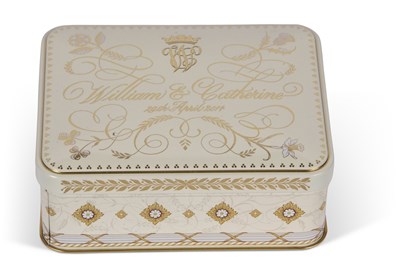 Lot 238 - Boxed slice of wedding cake from the marriage...