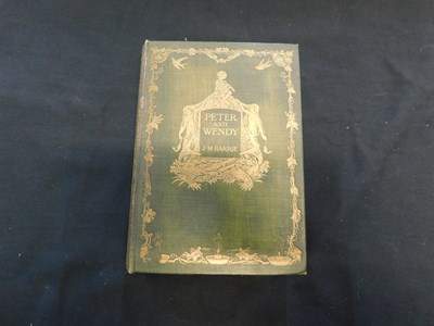 Lot 15 - SIR JAMES MATTHEW BARRIE: PETER AND WENDY, ill...