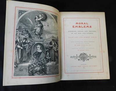 Lot 242 - JACOB CATS & ROBERT FARLIE: MORAL EMBLEMS...,...