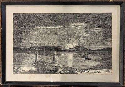 Lot 41 - British School 20th century, woodcut, dated...