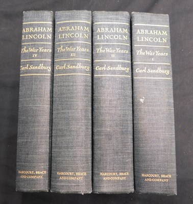 Lot 279 - CARL SANDBURG: ABRAHAM LINCOLN, THE WAR YEARS,...