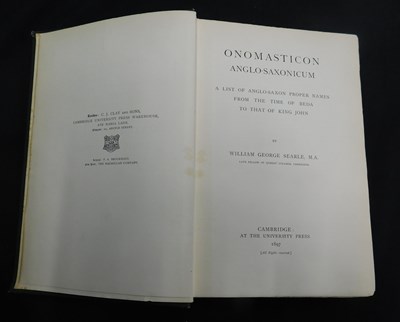 Lot 281 - WILLIAM GEORGE SEARLE: ONOMASTICON...