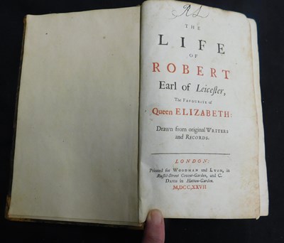 Lot 290 - [SAMUEL JEBB]: THE LIFE OF ROBERT, EARL OF...
