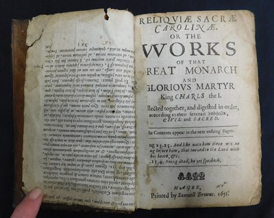 Lot 295 - KING CHARLES I: RELIQUIAE SACRAE CAROLINAE OR...