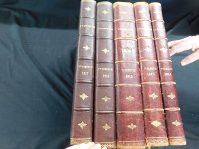 Lot 200 - L'ILLUSTRATION, 1914-17, vols 154-156, 158-159,...