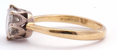 Lot 102 - Diamond single stone ring, a round brilliant...