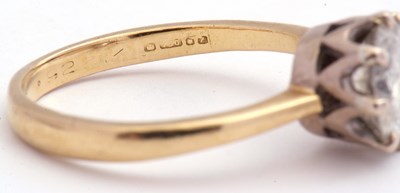 Lot 102 - Diamond single stone ring, a round brilliant...