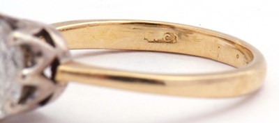 Lot 102 - Diamond single stone ring, a round brilliant...