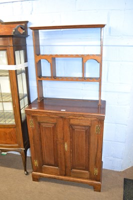 Lot 618 - Georgian style oak dresser of small...