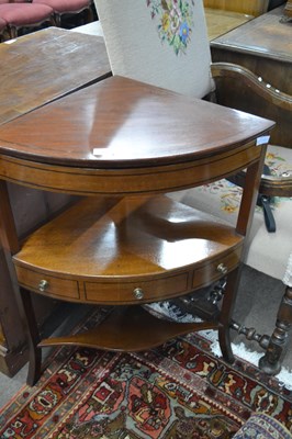 Lot 569 - 19th Century mahogany corner wash stand, 80cm...