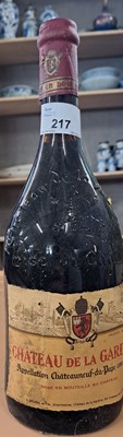 Lot 522 - Eight bottles, Château de la Gardine 1971 (8)