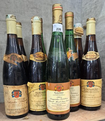 Lot 502 - Nine bottles Niederhaler mixed years to...