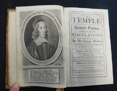Lot 341 - GEORGE HERBERT: THE TEMPLE, SACRED POEMS AND...