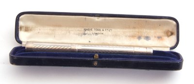 Lot 248 - Hallmarked silver Mabie Todd & Co fountain pen...