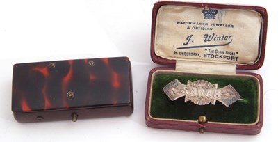 Lot 311 - Mixed Lot: Victorian silver brooch, 'Sarah',...