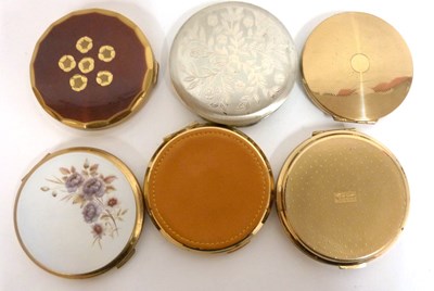 Lot 350 - Mixed Lot: four vintage Stratton compacts, one...