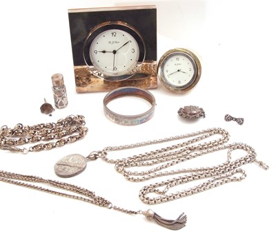 Lot 364 - Mixed Lot: modern silver framed travelling...
