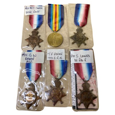 Lot 44 - Quantity of five First World War British...