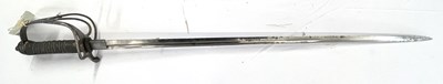 Lot 85 - 1822 pattern Victorian steel artillery sword...
